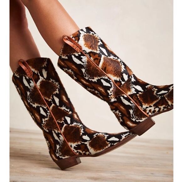 New Free People We The Free Montage Hair On Tall Boots - Picture 2 of 9